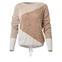 Colorblock Sweater   - Gold Multi