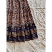 KATERINA SKIRT GOLD FLORAL