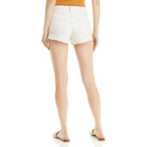 [BLANKNYC] Womens The Barrow Embroidered Distressed Cutoff Shorts