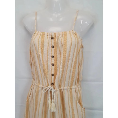 Ripcurl Striped Beach Sunny Jumpsuit Size S