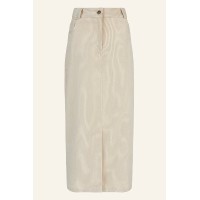 Mallory Stretch Corduroy Skirt | Cream