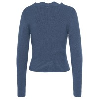 Scallop Edge Sweater - Navy