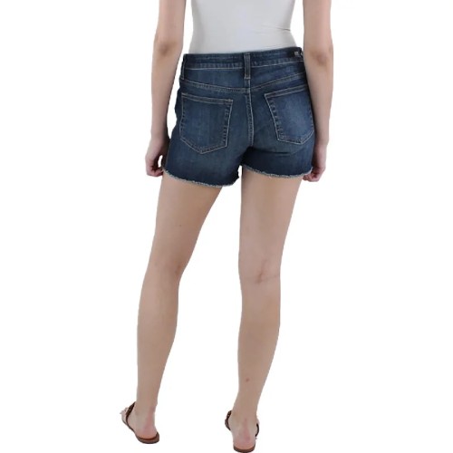 Kut From The Kloth Womens Gidget Mid-Rise Frayed Cutoff Shorts