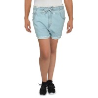 Tinseltown Womens Juniors Floral Print Raw Hem Denim Shorts