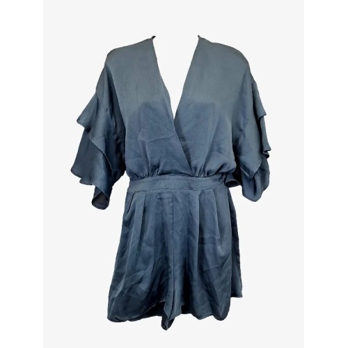 Sheike Summer Frilled Sleeve Wrap V Neck Playsuit Size 10