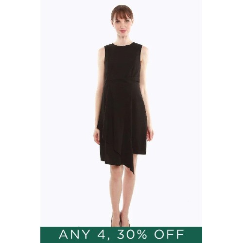 Corliss Nursing Dress Black