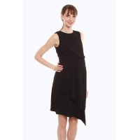 Corliss Nursing Dress Black