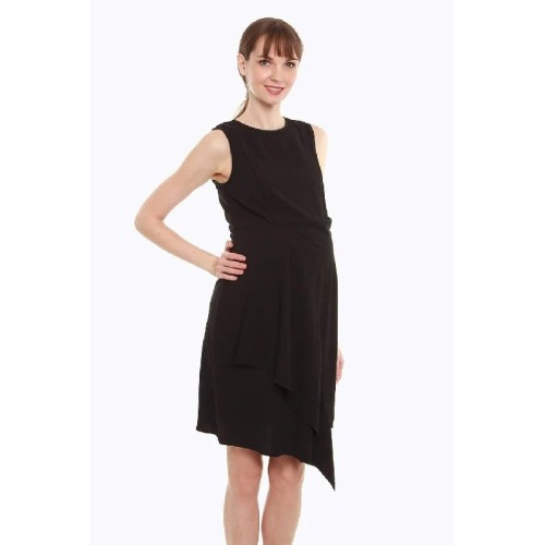 Corliss Nursing Dress Black