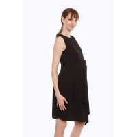 Corliss Nursing Dress Black