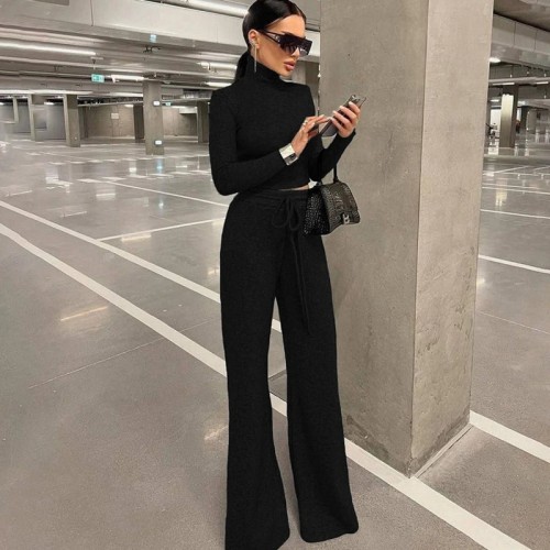 FZ Women's Sexy Sweater Pants Suit