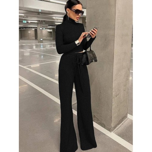 FZ Women's Sexy Sweater Pants Suit