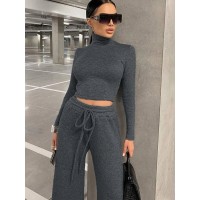 FZ Women's Sexy Sweater Pants Suit