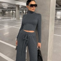 FZ Women's Sexy Sweater Pants Suit