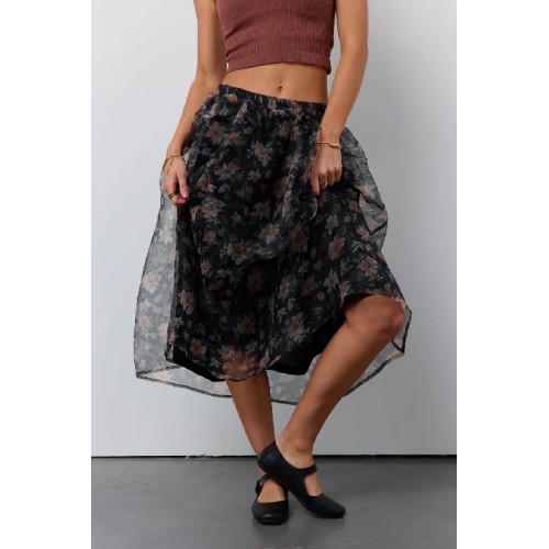 Floral Organza Skirt