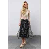 Floral Organza Skirt