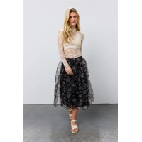 Floral Organza Skirt