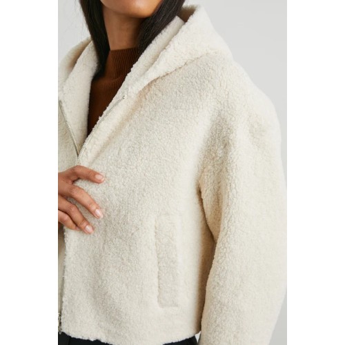 FABI JACKET - IVORY TEDDY