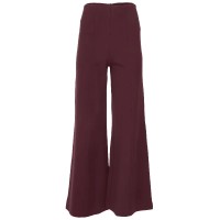 Smoothing Ponte Wide-Leg Pants - Wine