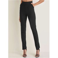 Smoothing Ponte Skinny Pants - Black