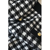 Garda Black and White Houndstooth Jacket and Pants Set