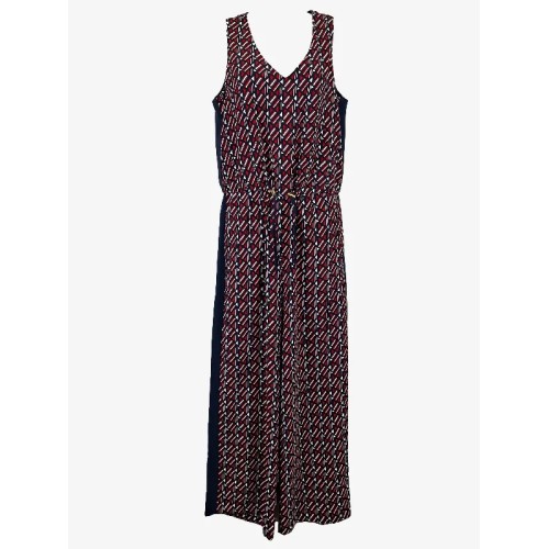 Tommy Hilfiger Classic Printed Drawstring Jumpsuit Size 8