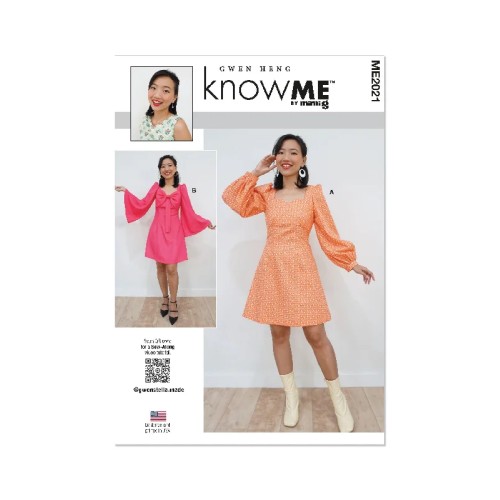 Know Me pattern 2021 Misses' Dress by Gwen Heng