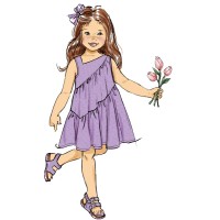 Butterick sewing pattern B6988 Children's Dresses