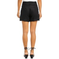 Karen Kane Womens Linen Pleated High-Waist Shorts