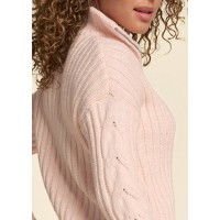 Quarter Zip Sweater - Blush