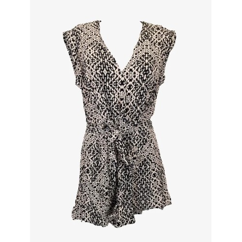 Witchery Basic Printed Playsuit Size 8