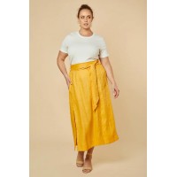 Anne Linen Skirt in Golden Hour