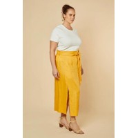 Anne Linen Skirt in Golden Hour