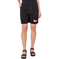 Earnest Sewn Womens Frayed Hem Midi Cutoff Shorts