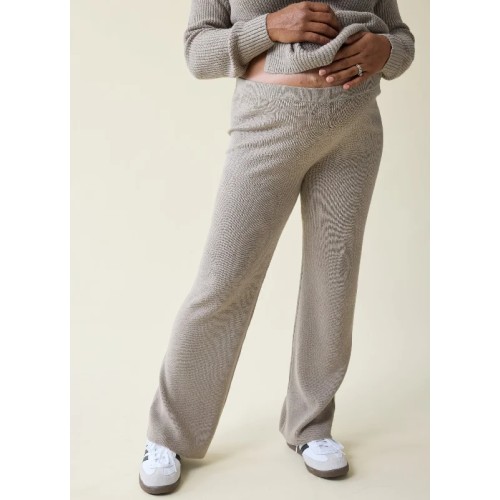 The Stay Cozy Maternity + Postpartum Sweater Pant Taupe