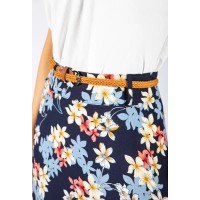 Tropical Flower Print Skirt