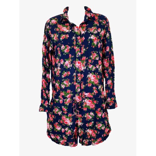 South of The Border Floral Long Sleeve Playsuit Size XS|||<br>