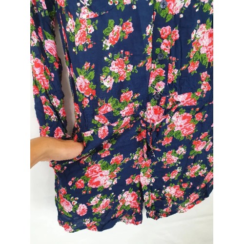 South of The Border Floral Long Sleeve Playsuit Size XS|||<br>