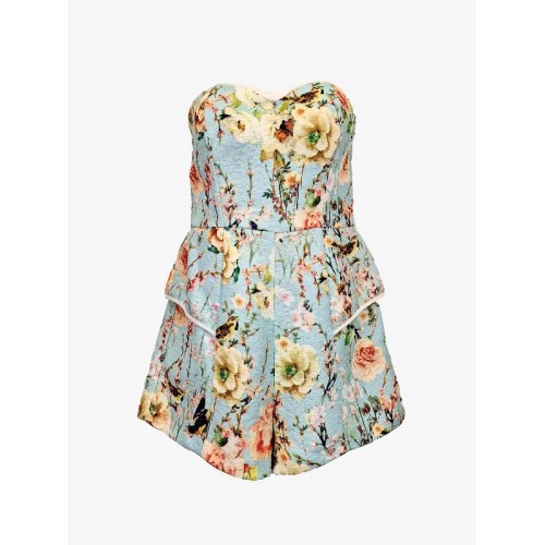 Blue Juice Bustier Floral Playsuit Size 10