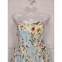 Blue Juice Bustier Floral Playsuit Size 10