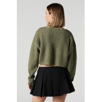 Ribbed Knit Skimmer Sweater