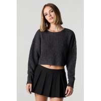 Ribbed Knit Skimmer Sweater