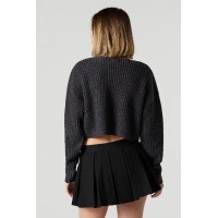 Ribbed Knit Skimmer Sweater