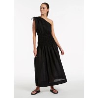 Jetset Shirred Dress - Black