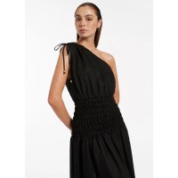 Jetset Shirred Dress - Black