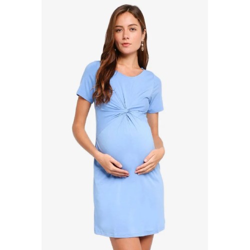 Clea Nursing Short Sleeve Nursing Dress Perry