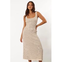 Henry Striped Dress - Cream/Mocha