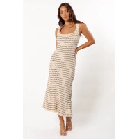 Henry Striped Dress - Cream/Mocha