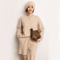 High-Quality Fashion Suit: 100% Cashmere Knitted Sweater & Short Pants Set|||SPECIFICATIONS