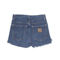 CARHARTT Sonic Pant Cut Off Denim Shorts Blue Regular Womens M W30