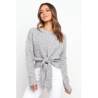 Captivate Knit Sweater - Grey